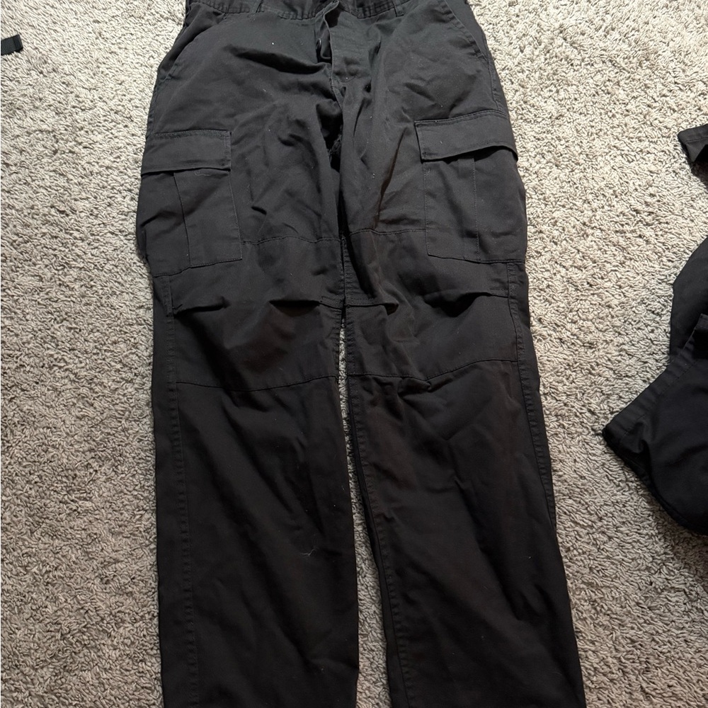 Black BDU Cargo Pants - Picture 2 of 2